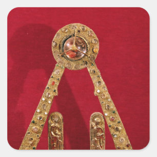 Das A von Charlemagne Quadratischer Aufkleber