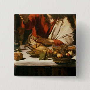 Das Abendessen bei Emmaus, 1601 Button