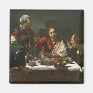 Das Abendessen bei Emmaus, 1601 (Öl und Tempera) Magnet