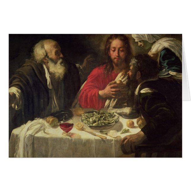 Das Abendessen bei Emmaus, c.1614-21 (Vorderseite (Horizontal))