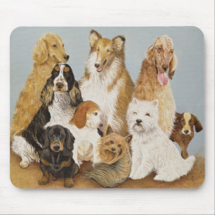 Das Abendessen der Hunde Mousepad