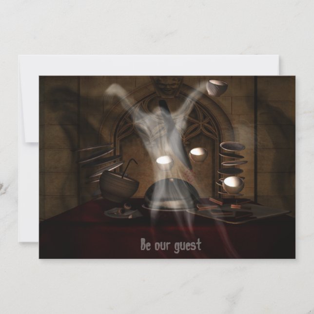 Das Abendessen HALLOWEEN Einladung (Vorderseite)