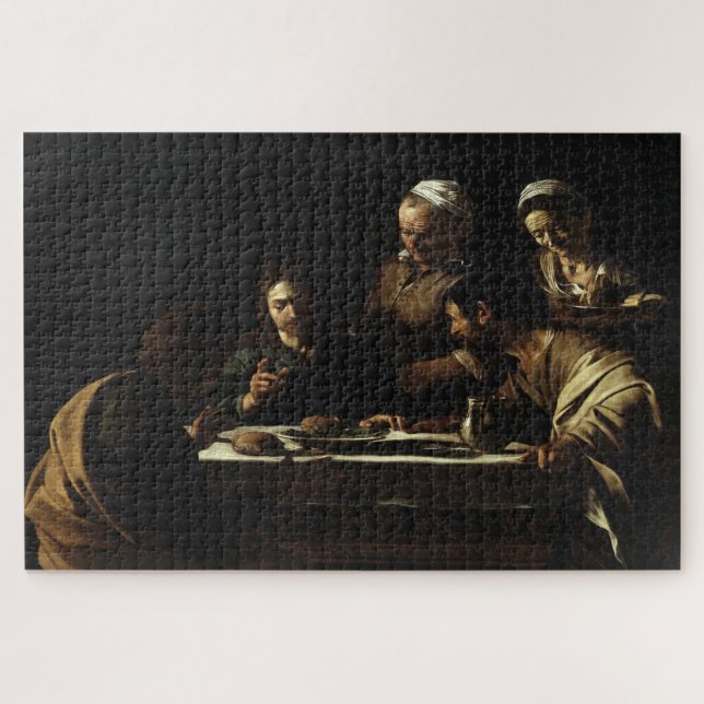 Das Abendessen im Emmaus (1606) von Caravaggio (Horizontal)