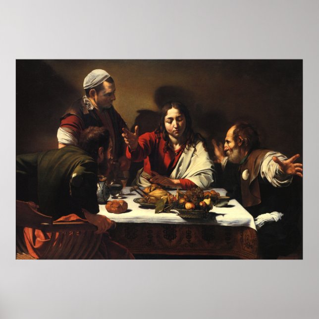 Das Abendessen im Emmaus Poster (Vorne)