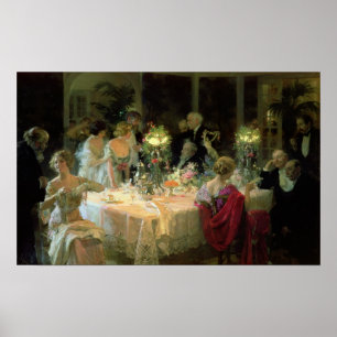 Das Abendessen von 1913 Poster