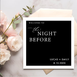 Das Abendessen vor der Probe ist nach Maß Serviette