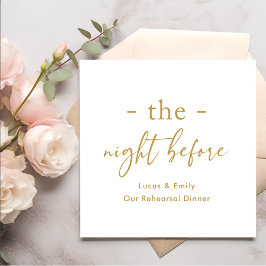 Das Abendessen vor der Probe ist nach Maß Serviette