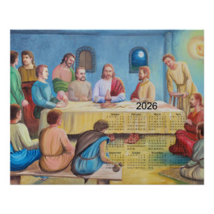 Das Abendmahl-Kalender 2026 Poster