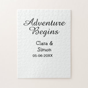 Das Abenteuer beginnt Hochzeitspaar Name Datum ein