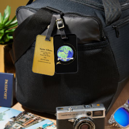 Das Abenteuer beginnt in der Welt Gepäckanhänger