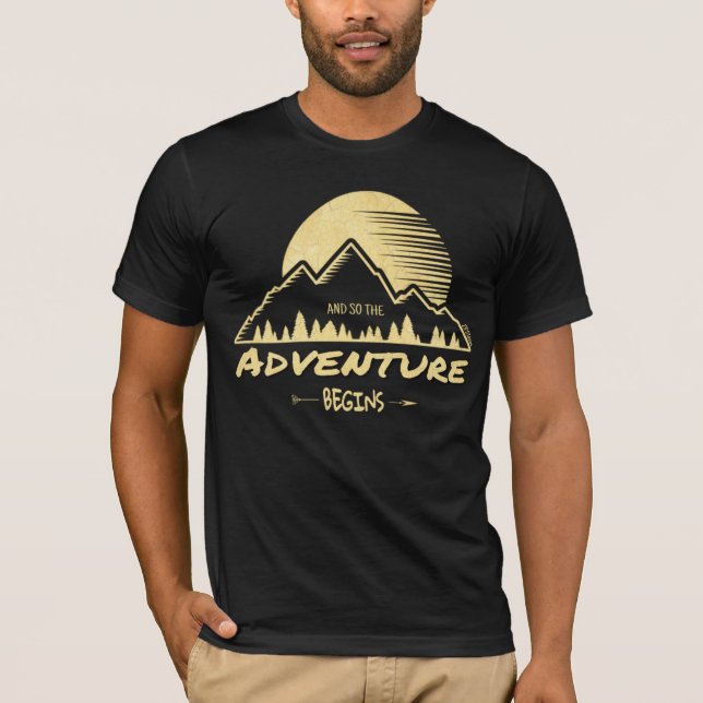 Das Abenteuer beginnt T-Shirt (Vorderseite)