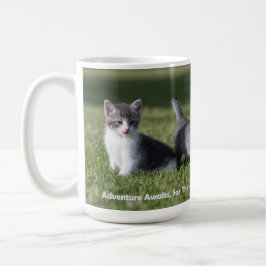Das Abenteuer erwartet die Katzenwelt-Tasse Kaffeetasse