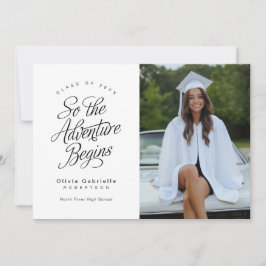 Das Abenteuer fängt Minimalistischen Abschluss an Ankündigung