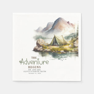 Das Abenteuer fängt Wild Nature Themed Napkins an Serviette