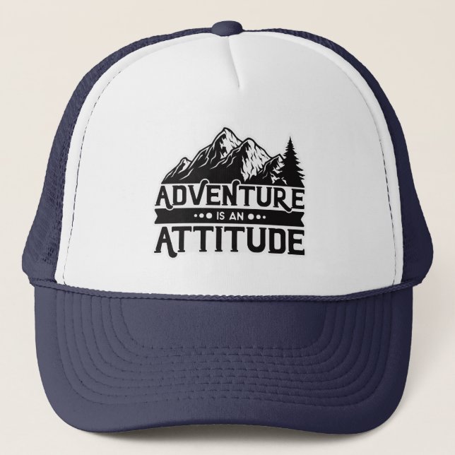 Das Abenteuer im Urlaub ist eine Attitude Truckerkappe (Vorderseite)