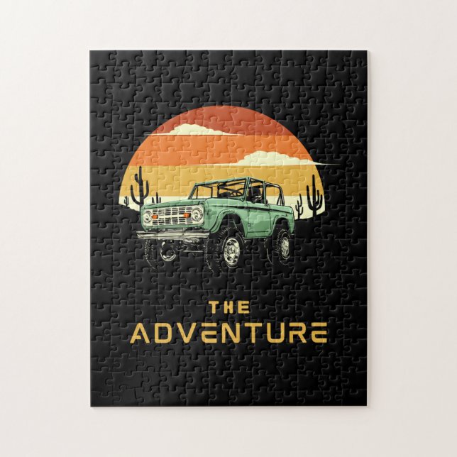 Das Abenteuer-Off-Road-Sunset-Puzzle  (Vertikal)