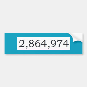 Das abschließende Tally Autoaufkleber