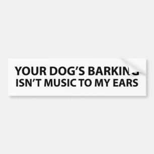 Das abstreifen Ihr Hundes ist nicht Musik zu Autoaufkleber