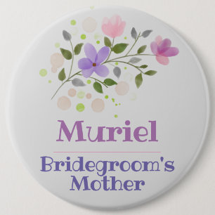 Das Abzeichen der Mutter-Taste des Bräutigams Button
