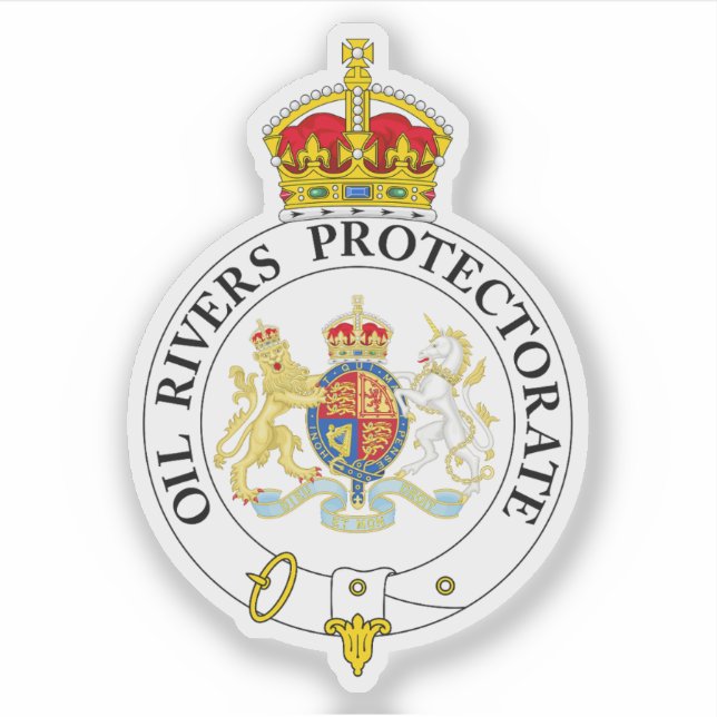 Das Abzeichen des Protektorats der Ölflüsse Aufkleber (Vorderseite)