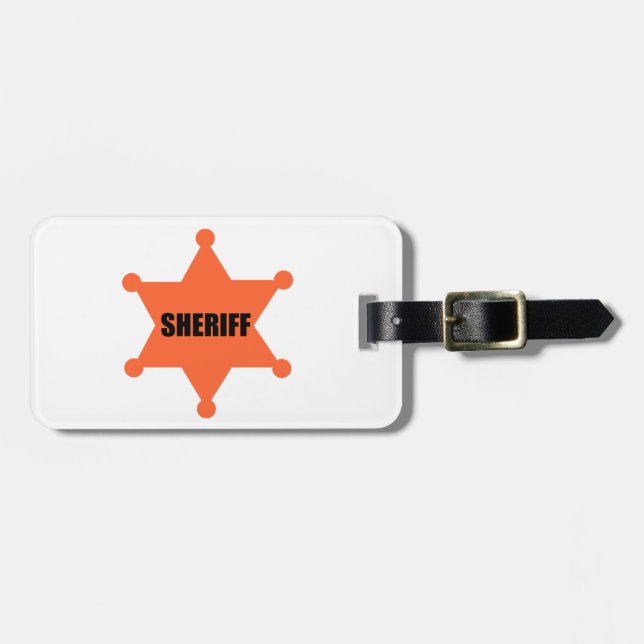 Das Abzeichen des Sheriffs Gepäckanhänger (Vorderseite horizontal)