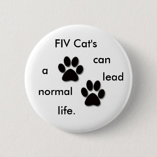 Das Abzeichen FIV Katze Button