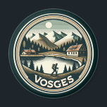 Das Abzeichen Vogesen-Frankreich Magnet<br><div class="desc">Die Vogesen im Vektorkunststil. Die Vogesen sind eine Reihe mittelgroßer Berge in Ostfrankreich,  nahe der deutschen Grenze.</div>
