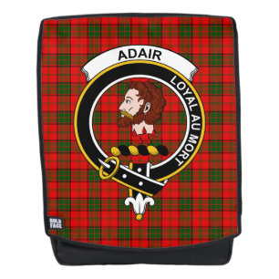 Das Adair Clan Wappen Tartan Kariert Rucksack