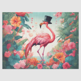 Das After Party Flamingo Seidenpapier