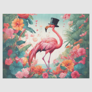 Das After Party Flamingo Seidenpapier