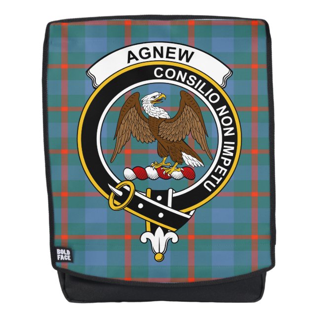 Das Agnew Ancient Clan Wappen Tartan Pla Rucksack (Vorderseite)