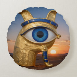 Das Ägyptische Auge´3 Rundes Kissen