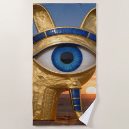 Das Ägyptische Auge´3 Strandtuch