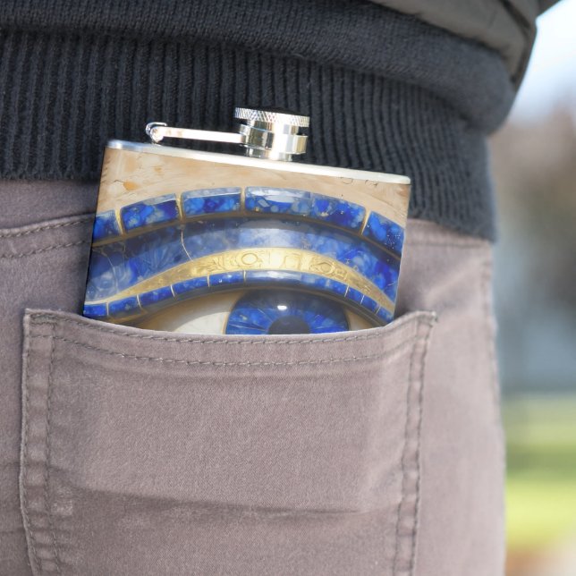 Das Ägyptische Auge´6 Flachmann (Beispiel)