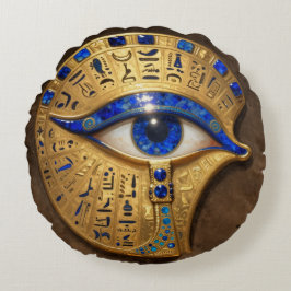 Das Ägyptische Auge´7 Rundes Kissen