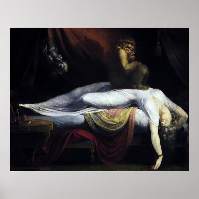 Das Albtraumbild von John Henry Fuseli Poster (Vorne)