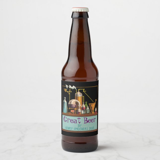 Das Alchemist Brewmaster Beer Label Bierflaschenetikett (Vorderseite)