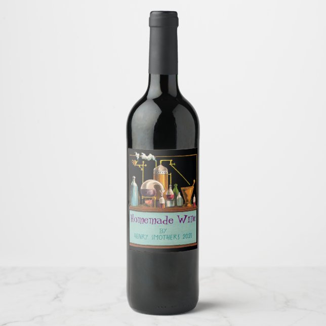Das Alchemist Winemaker Label Weinetikett (Vorderseite)