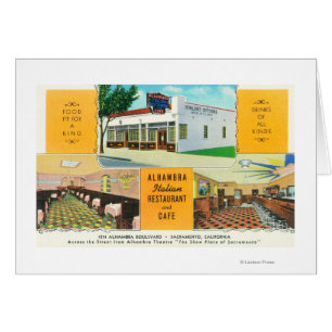 Das Alhambra italienische Restaurant u. das Caf�