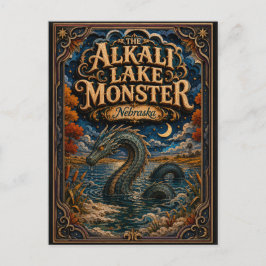 Das Alkali-Lake-Monster Nebraska Popcut Legends Postkarte