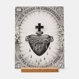 Das Allerheiligste Herz Jesu Symbol der göttlichen Acrylschild