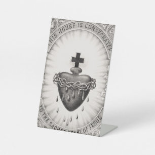 Das Allerheiligste Herz Jesu Symbol der göttlichen Sockelschild