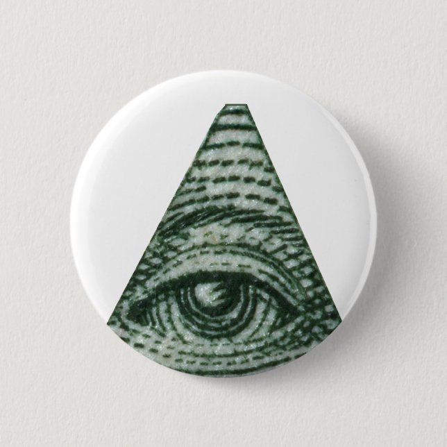 Das alles sehende Auge Button (Vorderseite)