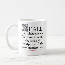 Das Alphabet - Goudys Zentaur Kaffeetasse