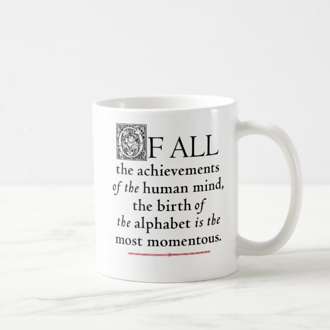 Das Alphabet - Goudys Zentaur Kaffeetasse (Rechts)