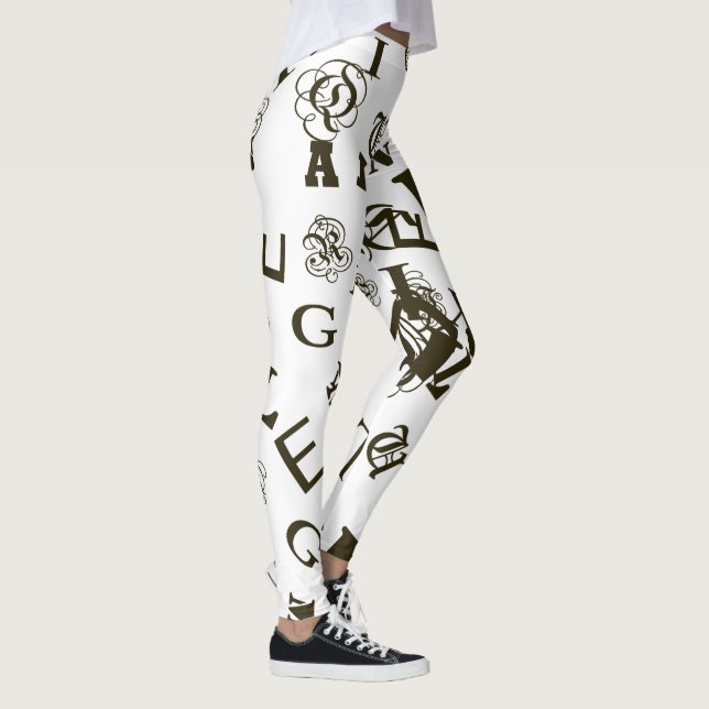 Das Alphabet Leggings (Rechts)