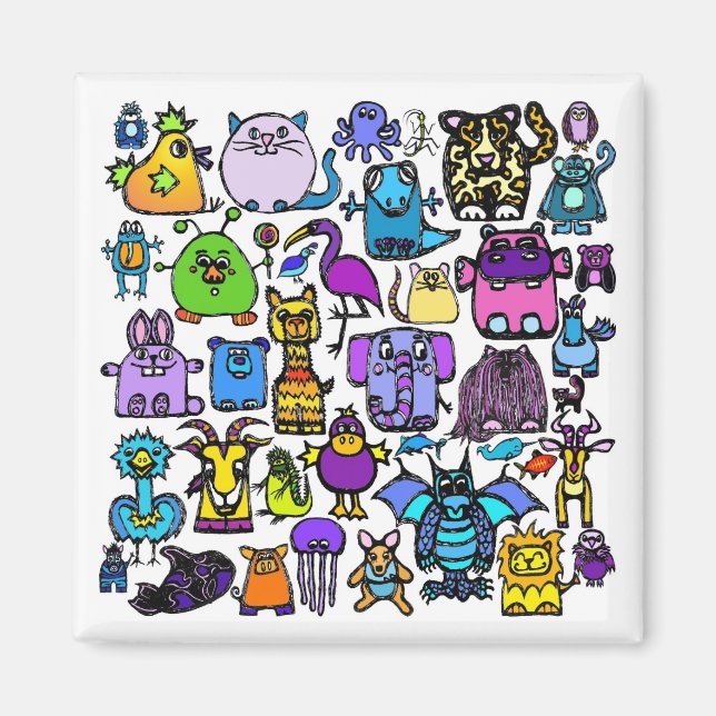 "das Alphabet" - Magnet (Vorne)