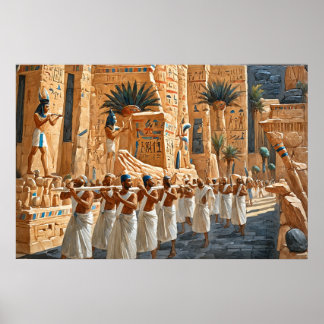 Das alte Ägypten, Beerdigungsriten der Pharaonen Poster