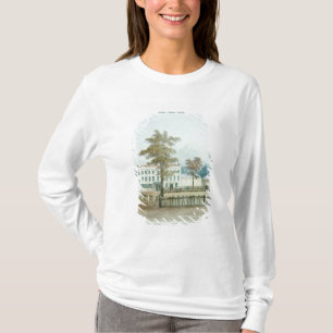 Das alte Haus und der Eingang zu Vauxhall arbeitet T-Shirt