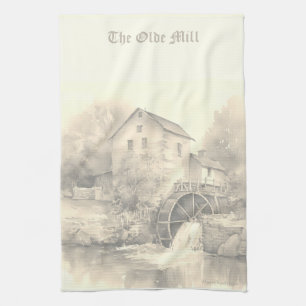 Das alte Landmühle Küchentuch individuell gestalte